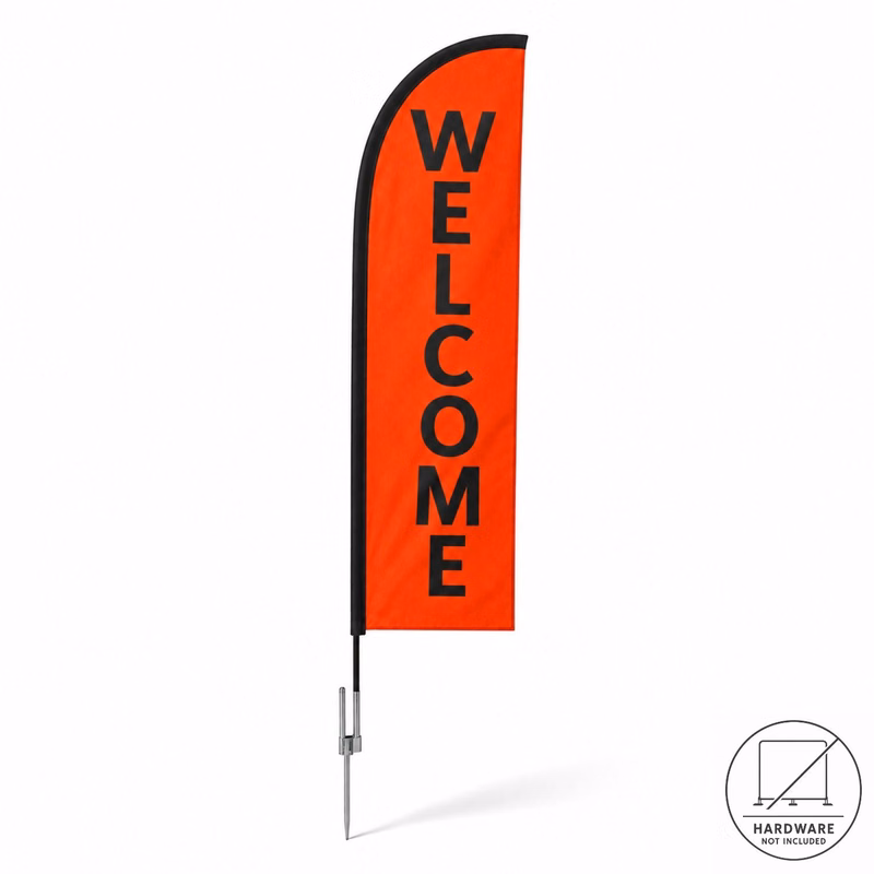 Replacement Flag for 10' Small Feather Flag Kit, Full Color Graphics Double Sided