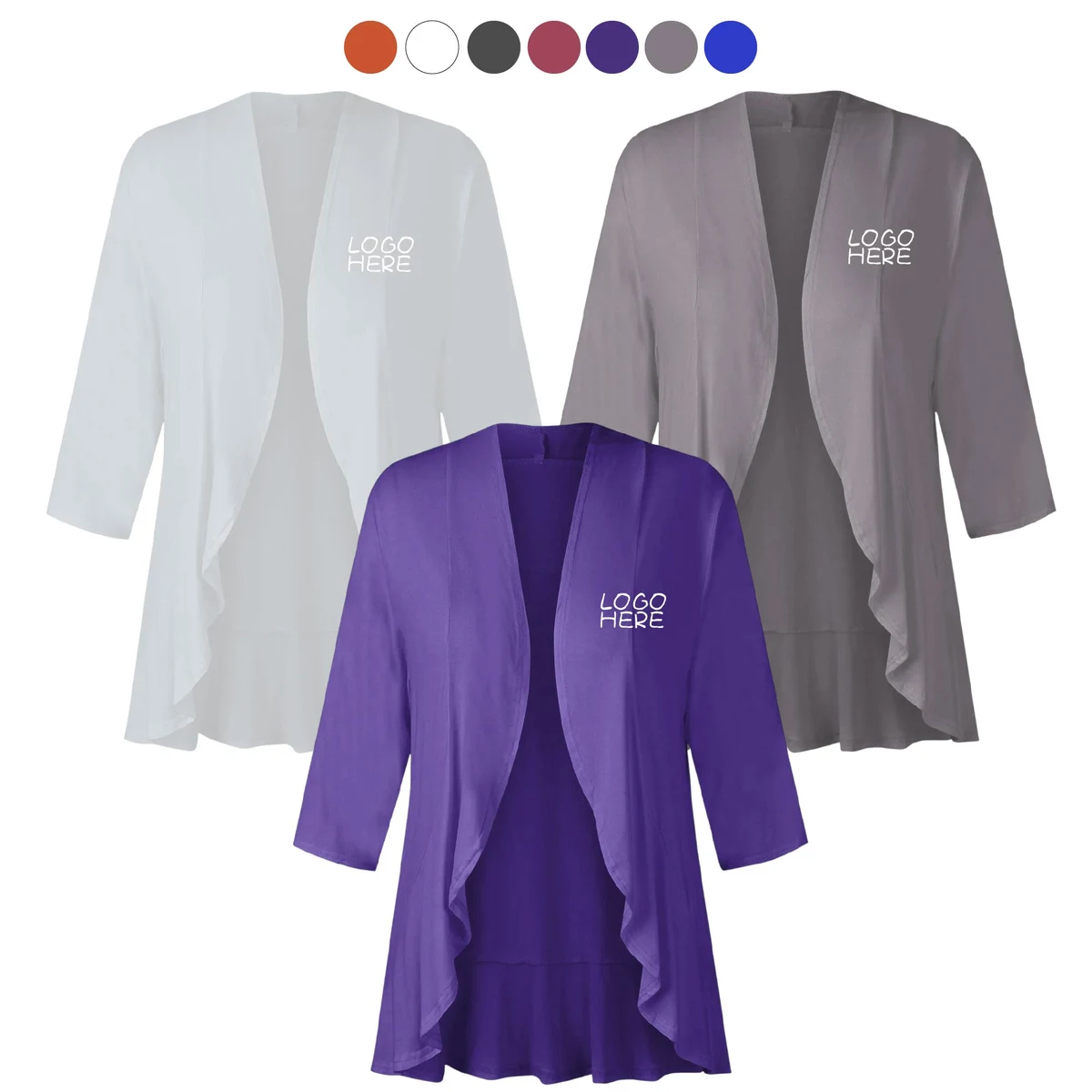 3/4 Sleeve Shrug Sweater 1