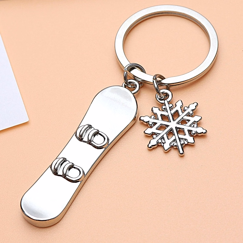 Snowboard keychain