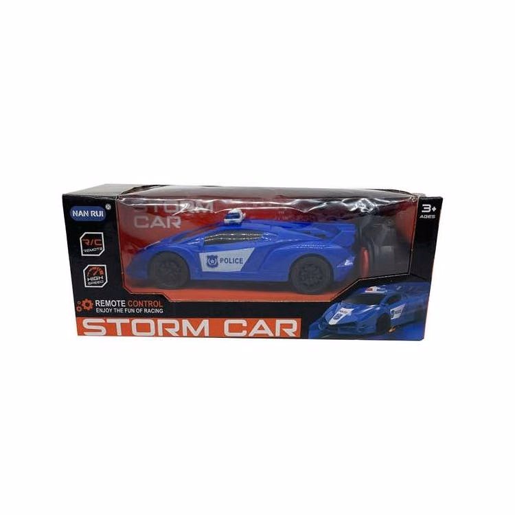 4-Direction RC Police Toy Car 7"