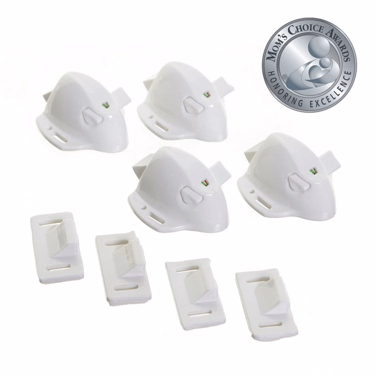 Adhesive Mag Locks - 4 Locks 0 Key