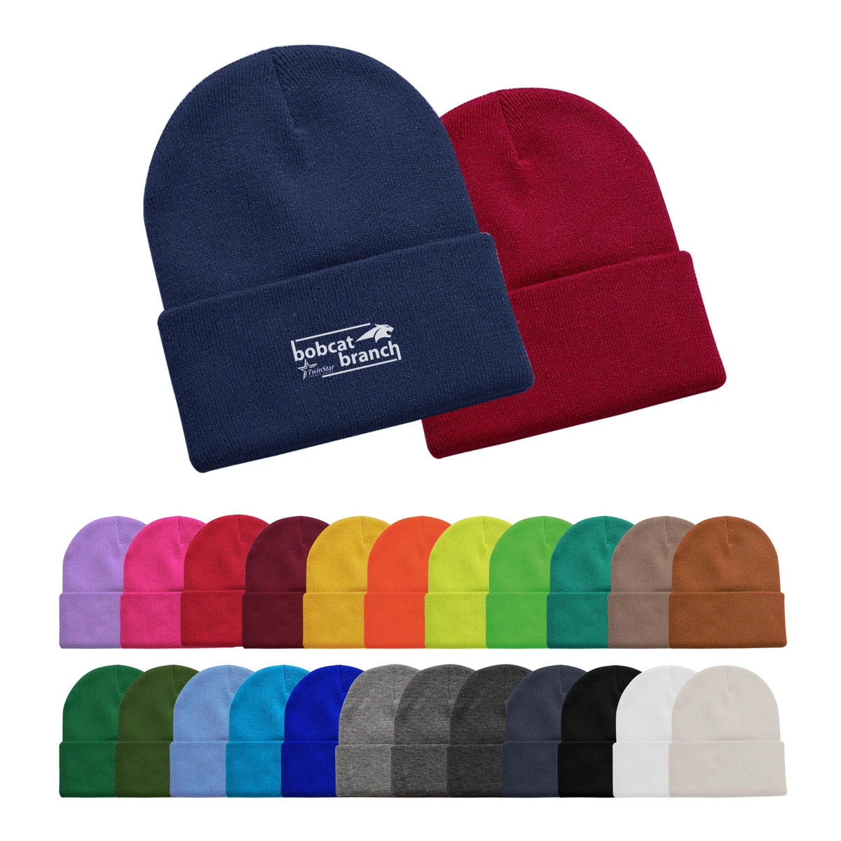 Free Shipping 12" Acrylic Knit Beanie 1
