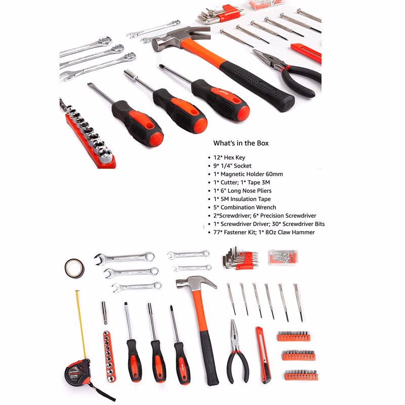 148 Piece Household Hand Tool Kit Set