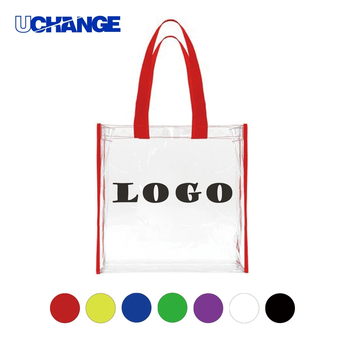 Customized PVC Transparent Handbag for Retail Display 1