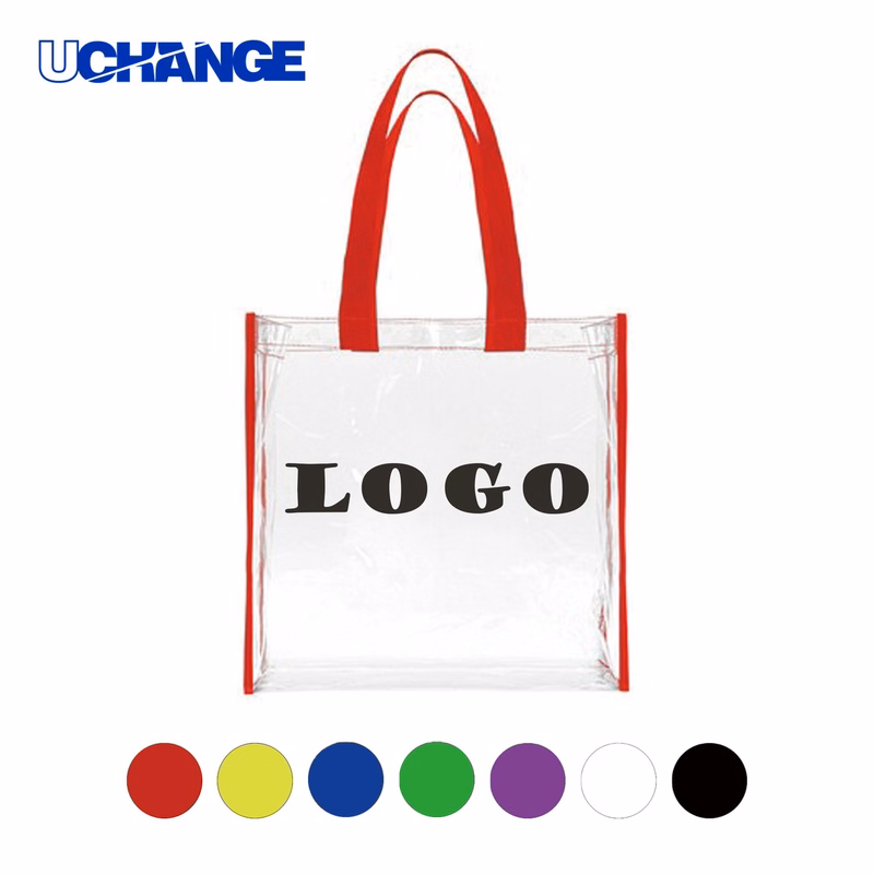 Customized PVC Transparent Handbag for Retail Display