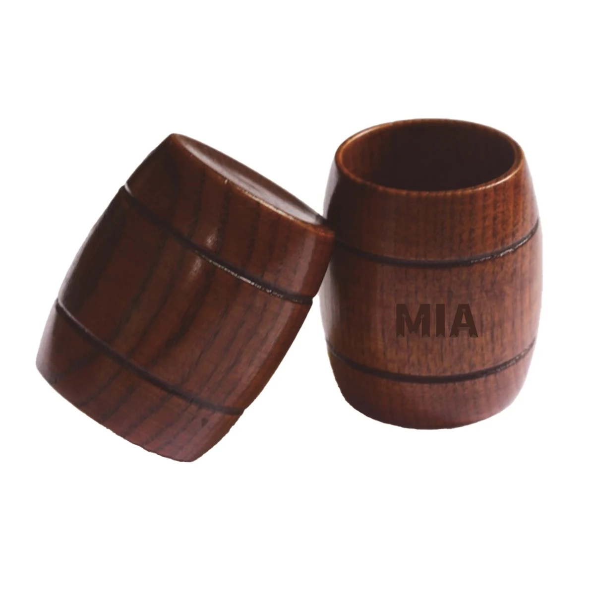 2.5 Oz. Wooden Sake Cups 1