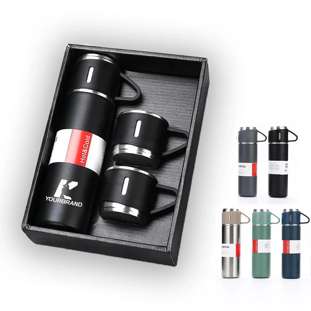 17oz Stainless Steel Insulated Bottle Water Flask Gift Set 1