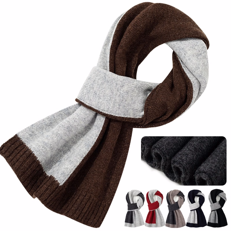 Winter Pure Wool Business Scarf For Men