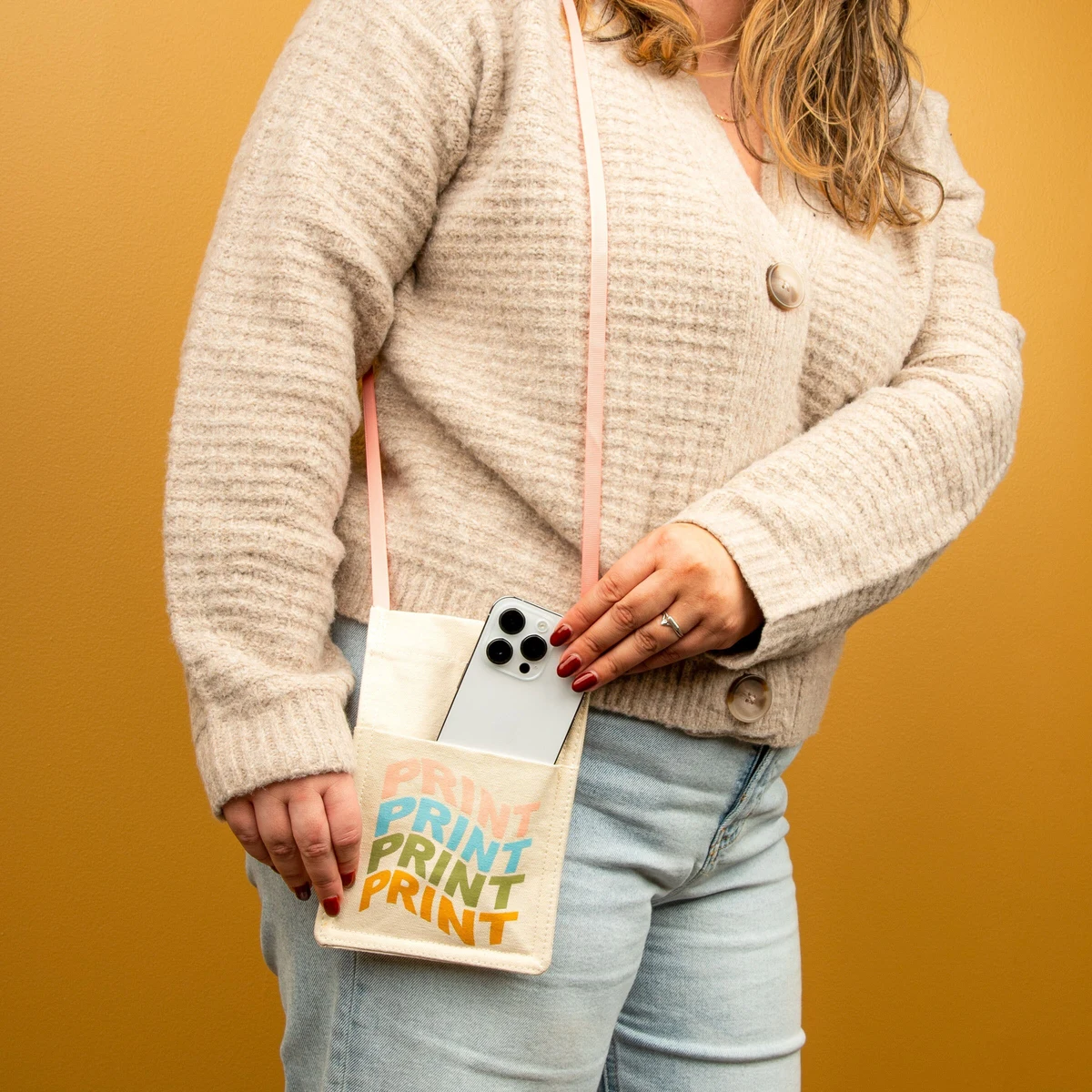PHONE SLING - NATURAL CANVAS 1