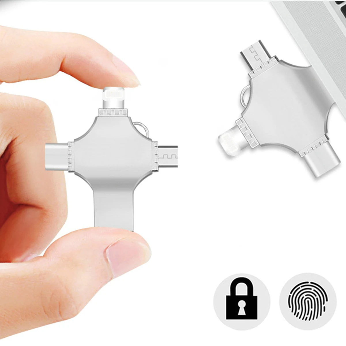 4 in 1 Memory Stick 128G for Phone Android PC Type-c USB 2.0 1