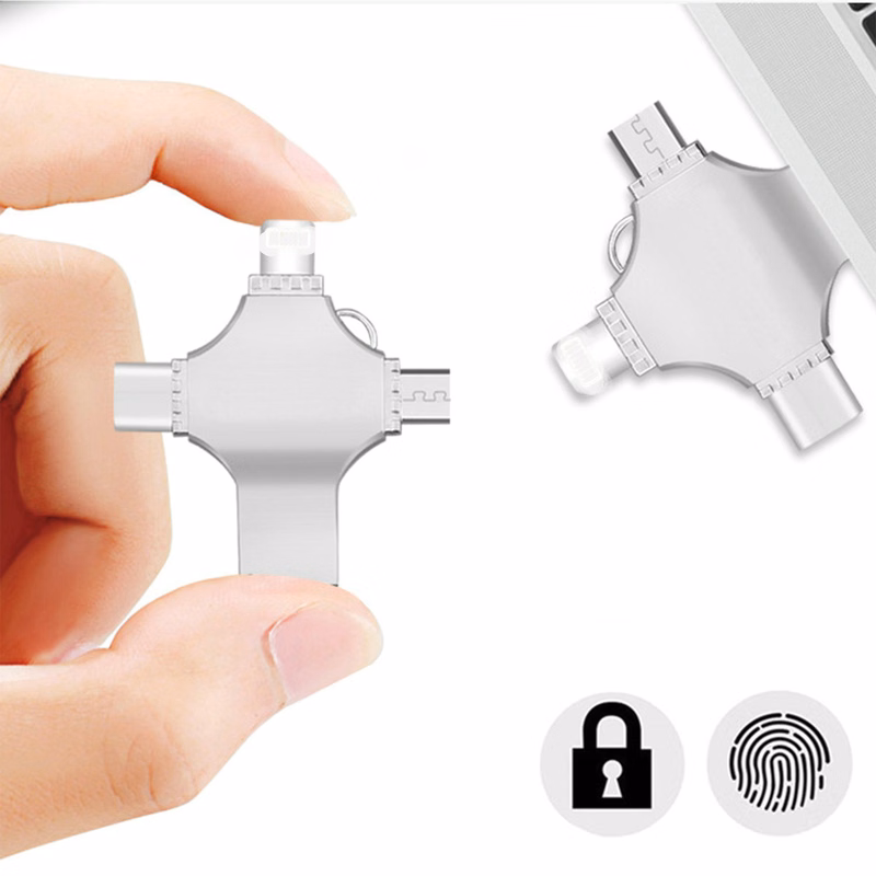 4 in 1 Memory Stick 128G for Phone Android PC Type-c USB 2.0