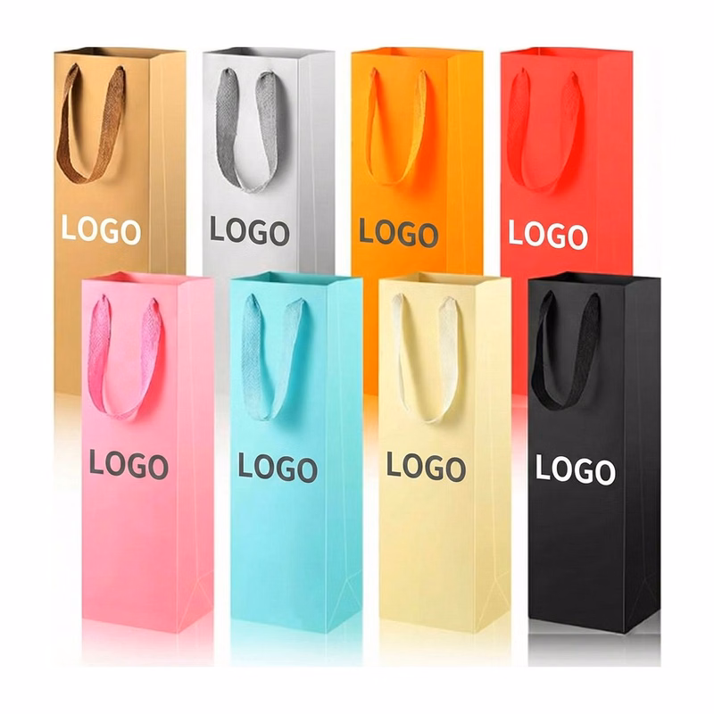 Single Bottle Wine Paper Bag