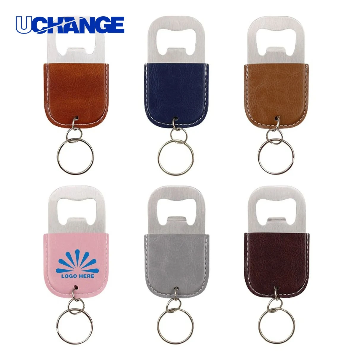 Leather Bottle Opener Keychain 1