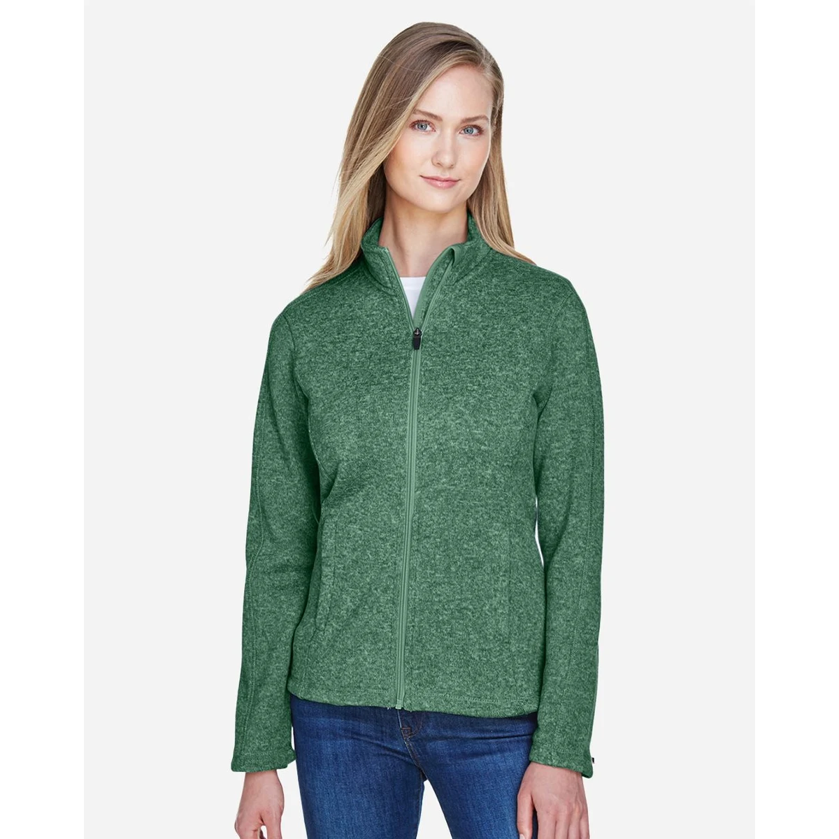 Women's Bristol Full-Zip Sweater Fleece Jacket - DG793W 1