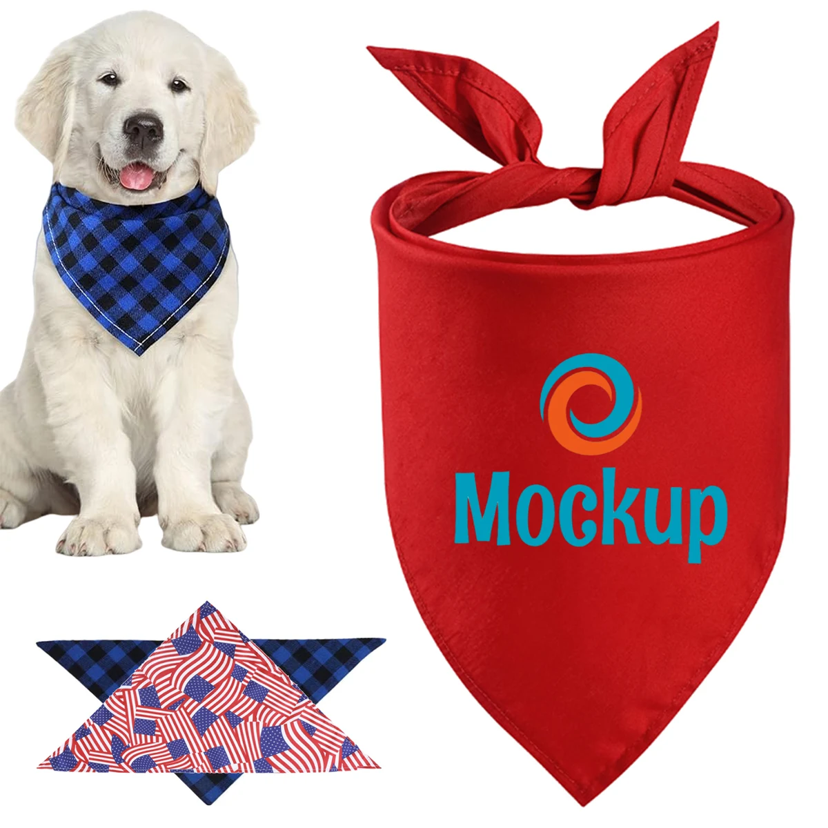 Adjustable Soft Bandana Pet Scarf 1