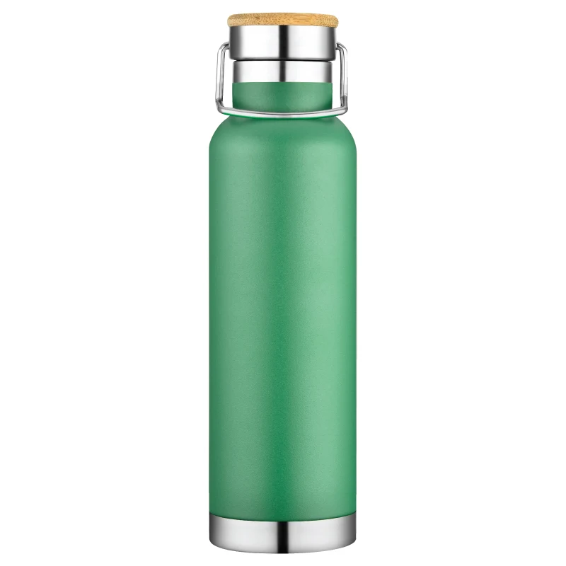 Endura 22 oz Green Stainless Steel Bottle, custom water bottle with logo imprint 1