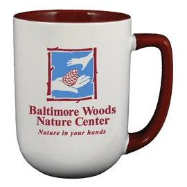 17 oz. Maroon Arlen mug 1