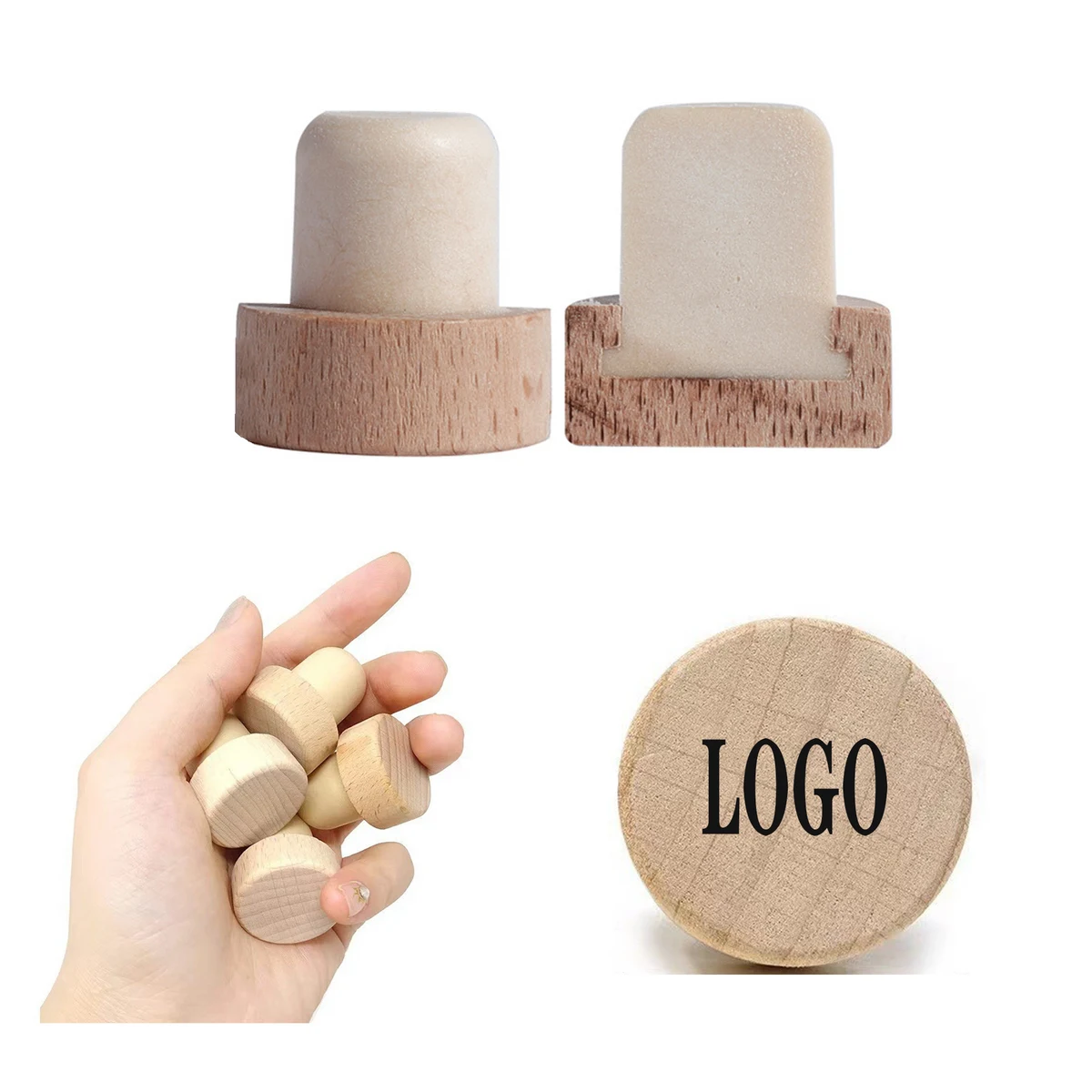 Natural Cork Red Wine Bottle Stopper 1