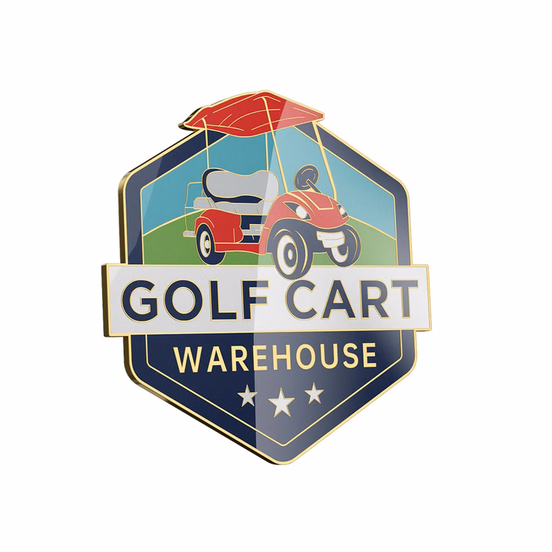 Economy Hard Enamel Golf Ball Marker 1"