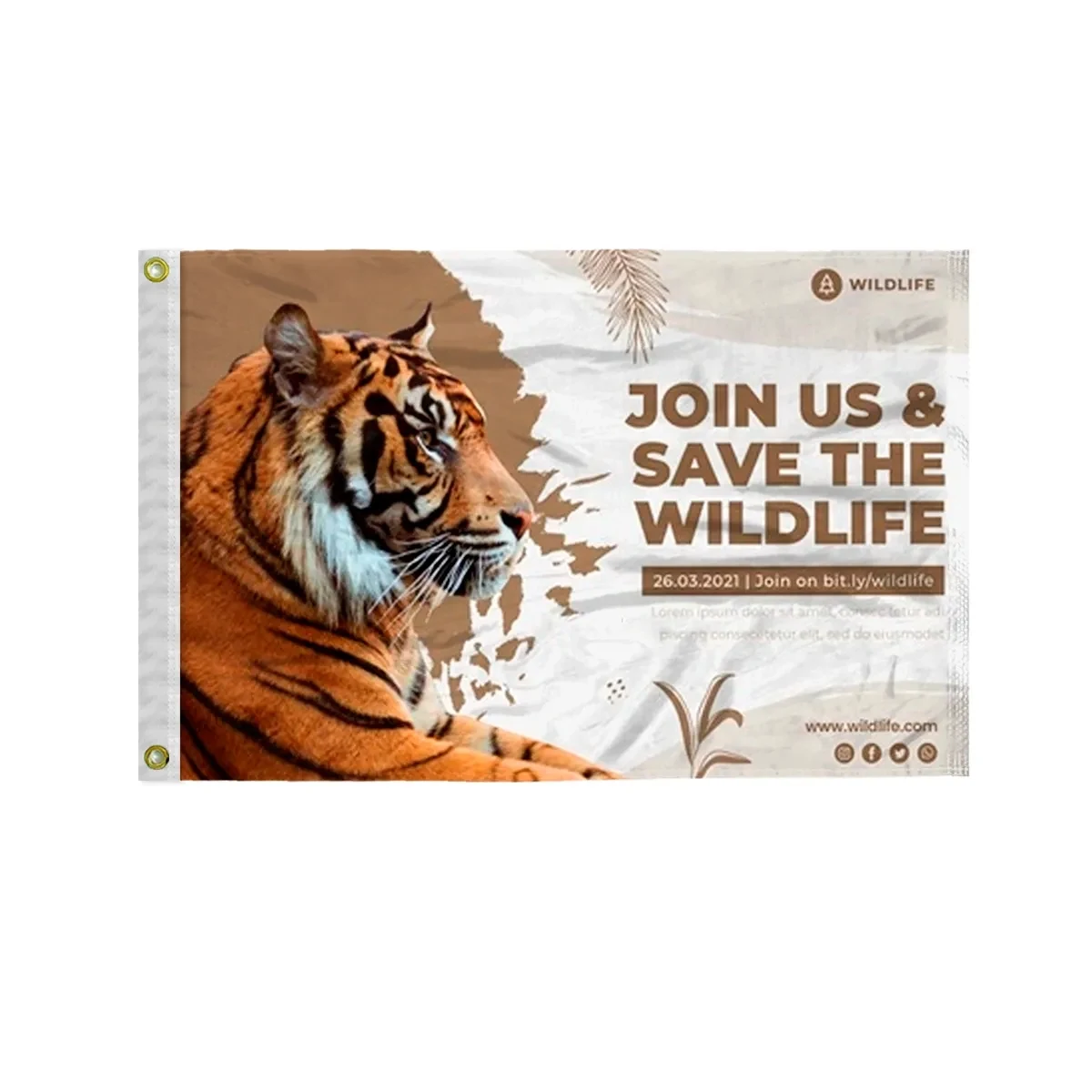 Custom Digital Print Flag 20" x 30" Silk Poly 1