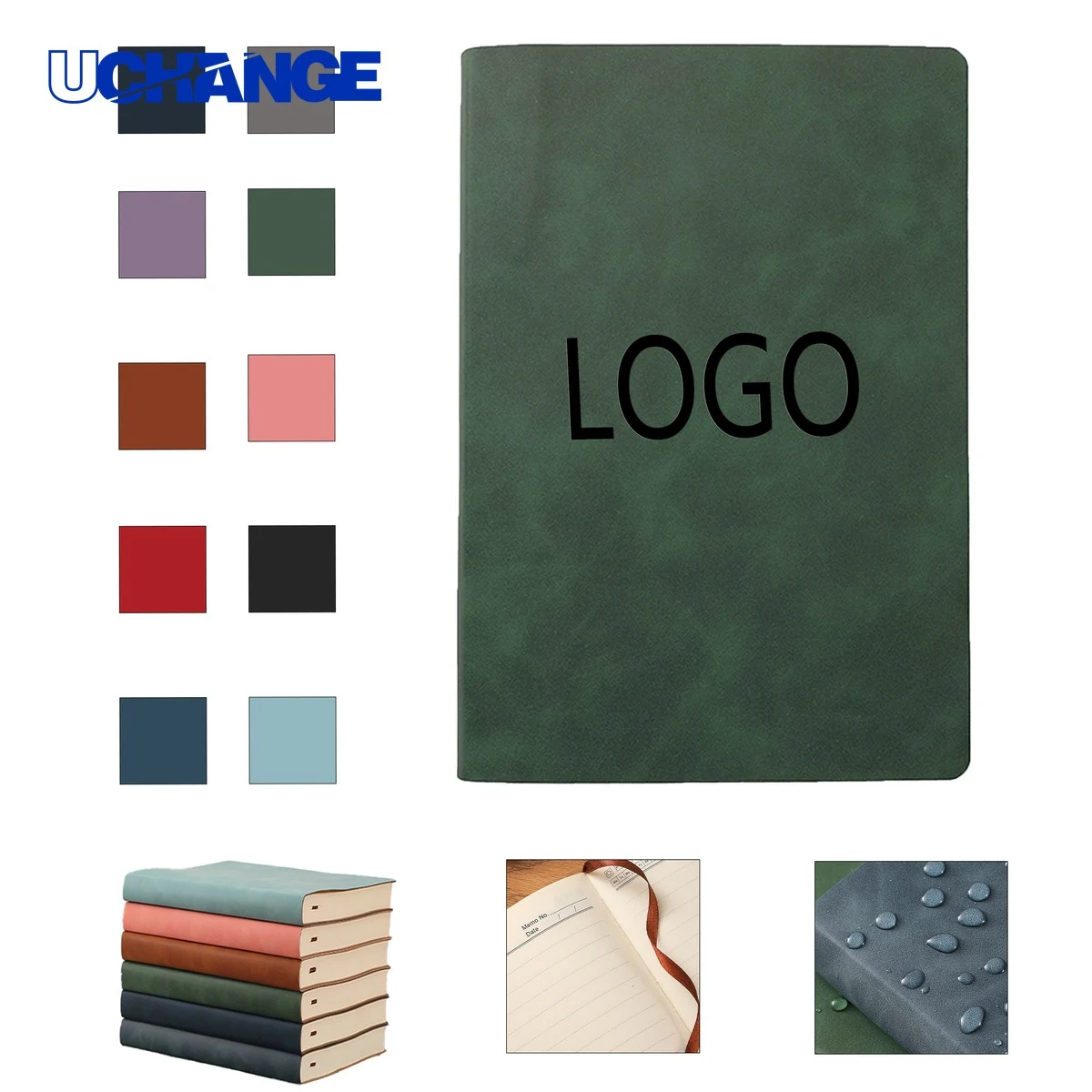 A5 Thick Leather Notebook Journal for Records 1