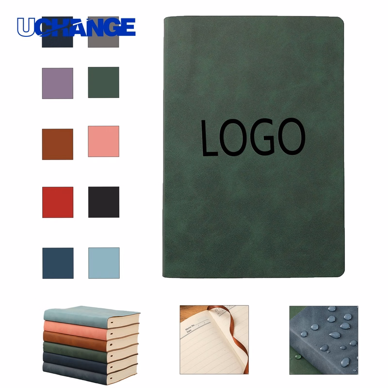A5 Thick Leather Notebook Journal for Records