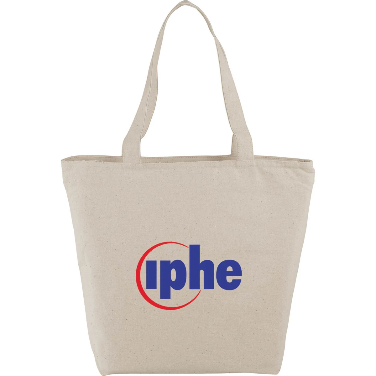 Maine 8oz Cotton Canvas Zippered Tote, custom tote bag with logo imprint 1