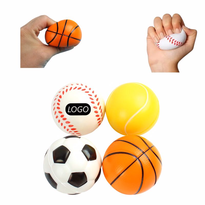 2.36 inch PU Soccer Basketball Sports Relief Ball MOQ 50