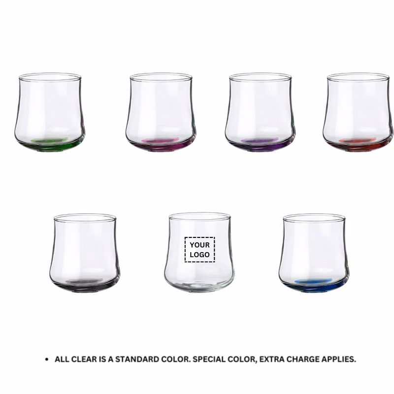 Elegant Rose Bud Stemless Glass, 11 oz.