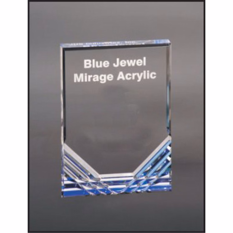5" x 7" Blue Jewel Mirage Acrylic Award