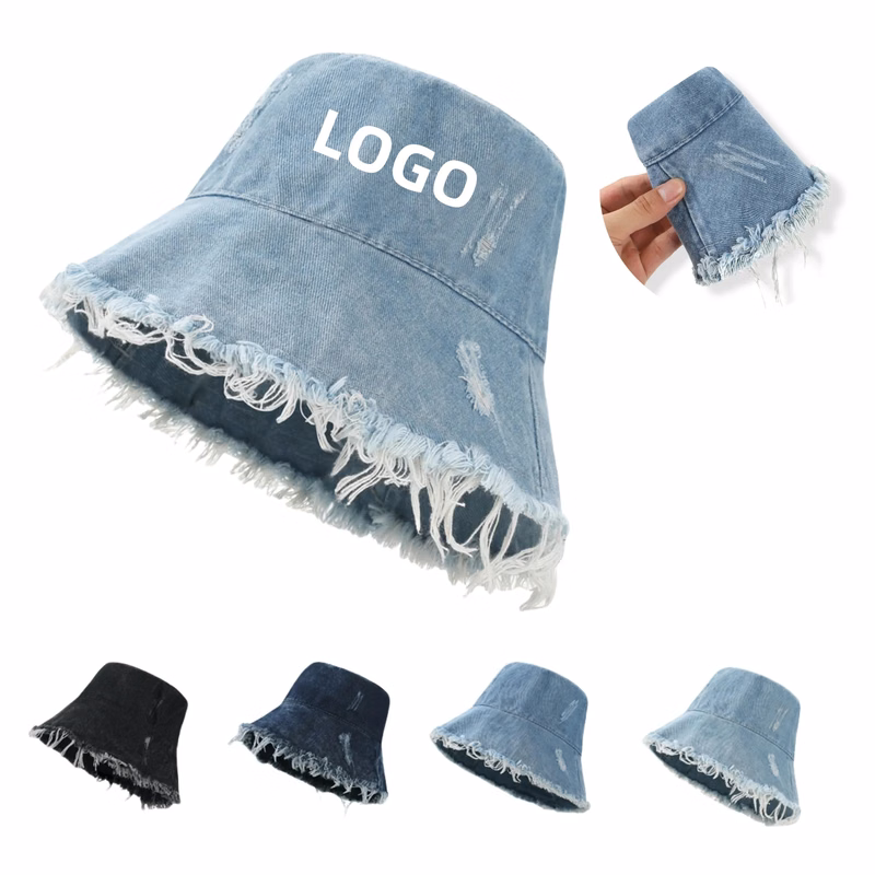 Denim Fisherman Bucket Hat Sunhat