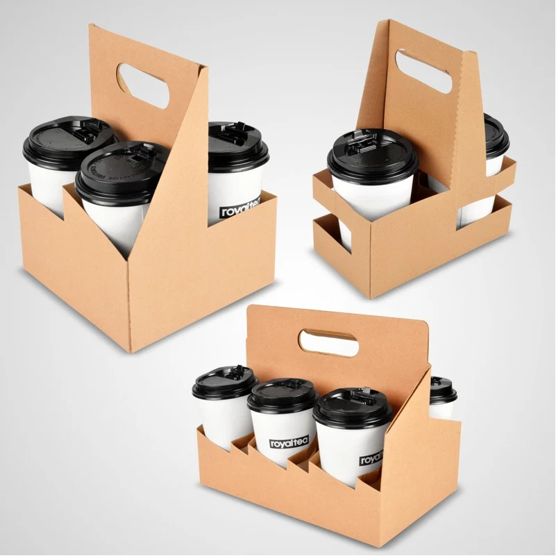 Milk Tea Juice 4 Cup Holder Bag 1