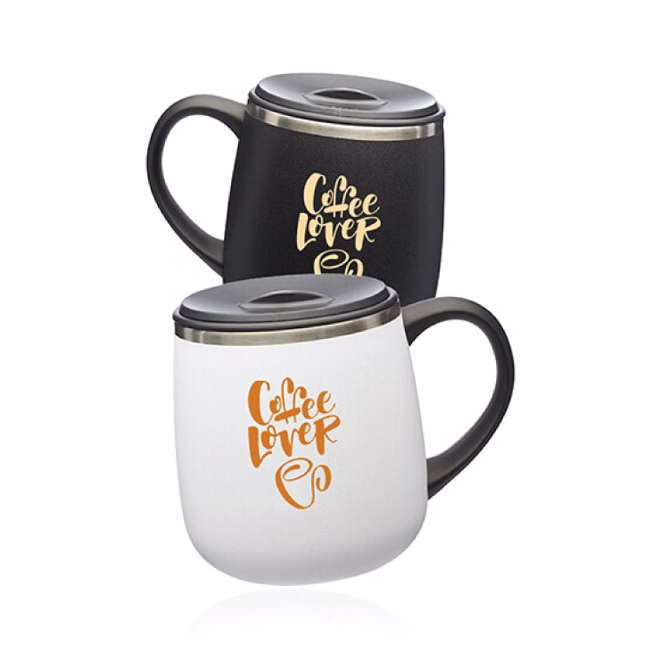 11 oz. Stainless Steel Coffee Mug with Lid