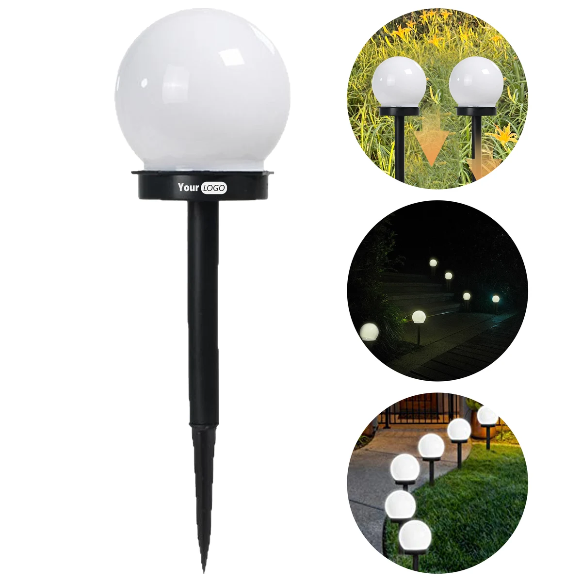 Polypropylene Outdoor Garden Solar Courtyard Light 1