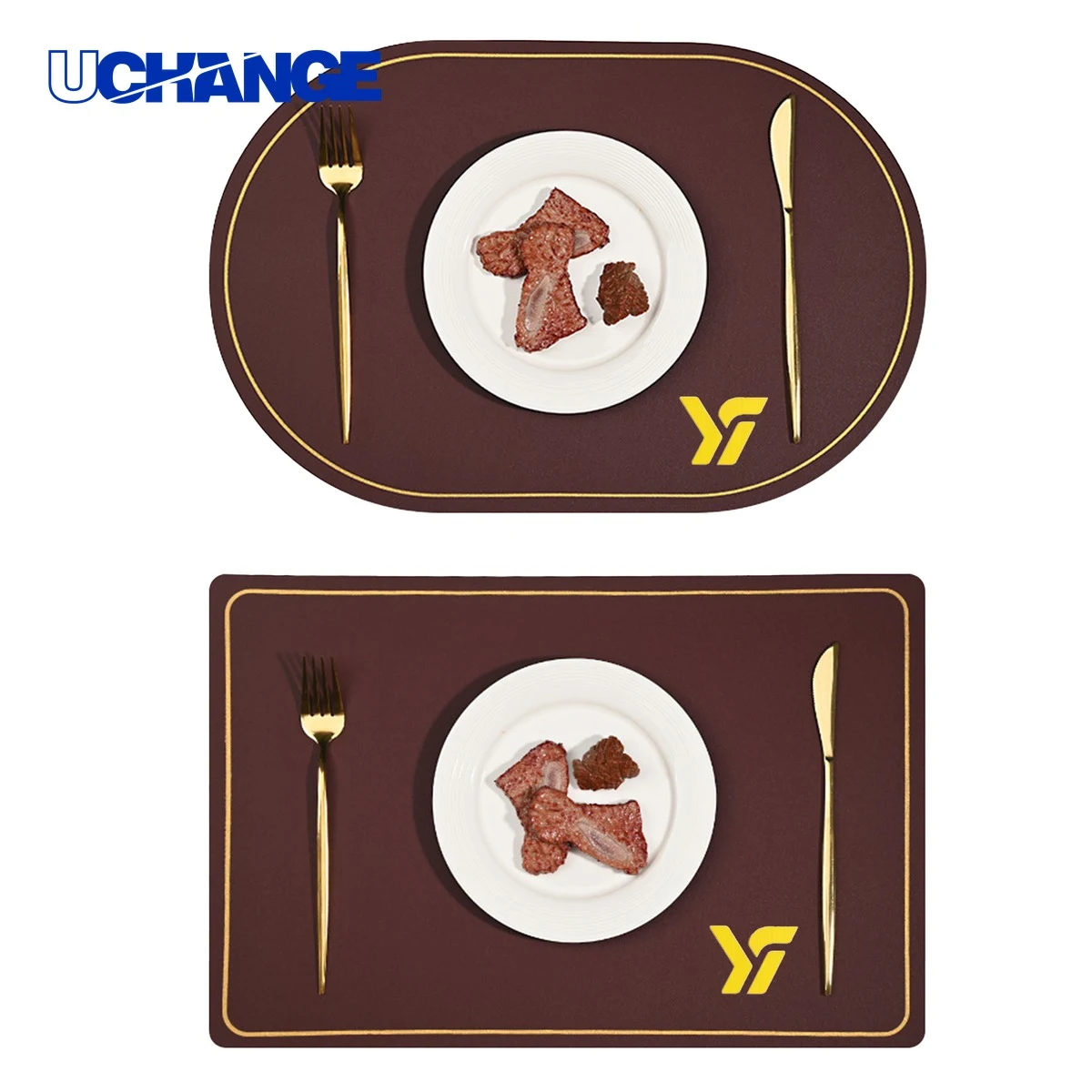 Premium PU Leather Place Mats for Dining Table 1