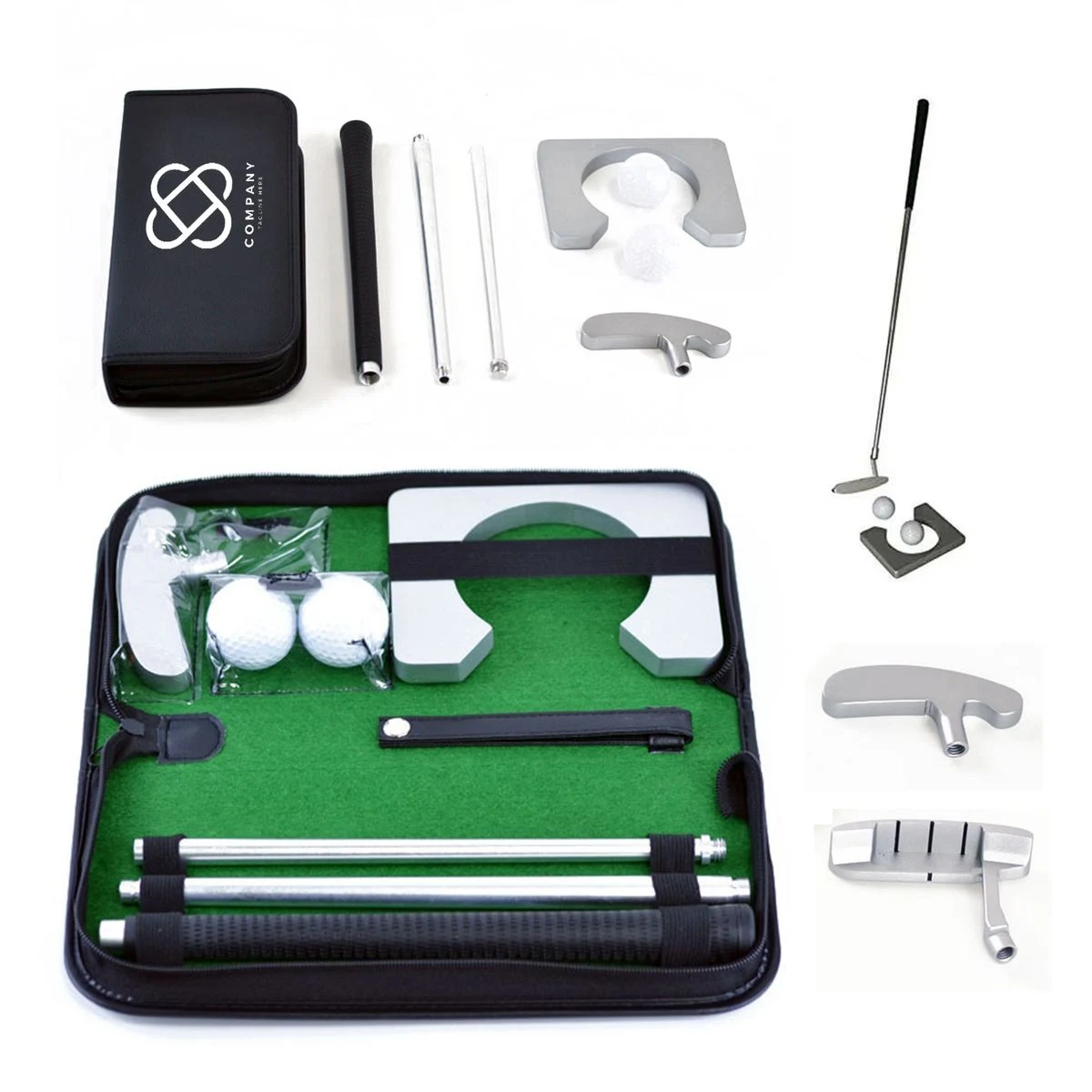 Portable Golf Putter Set Kit With Ball For Travel Indoor 1