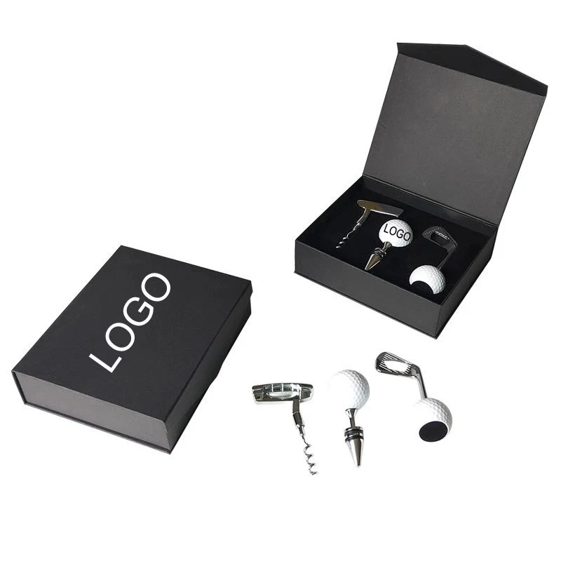 Novelty Golf Ball Wine Stopper Beer opener Gift Set 1