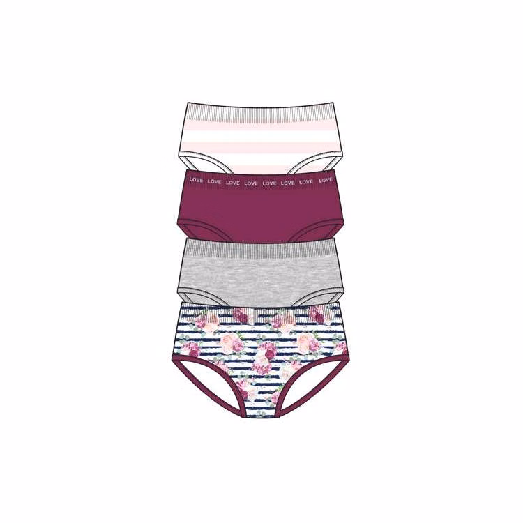 Girl's Seamless Hipster Underwear - Size Small-Large