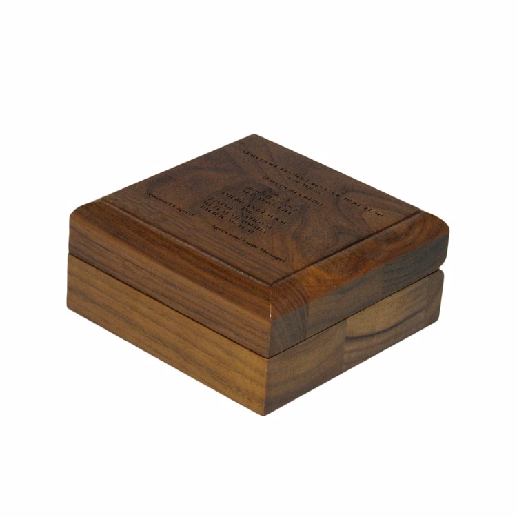 Hinged Lid Box, 4.25" x 4.25" x 2"