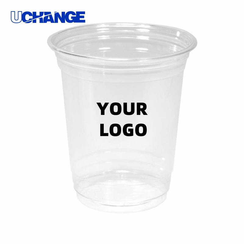 Disposable Clear Plastic Cup Container (12 Oz)