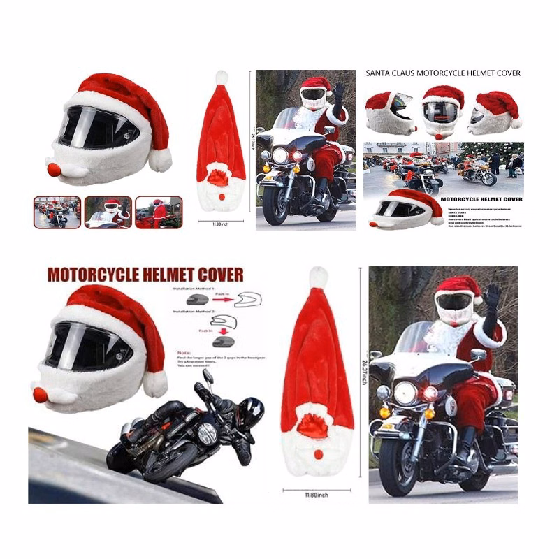 Chrismtas Motorcycle Helmet Cover