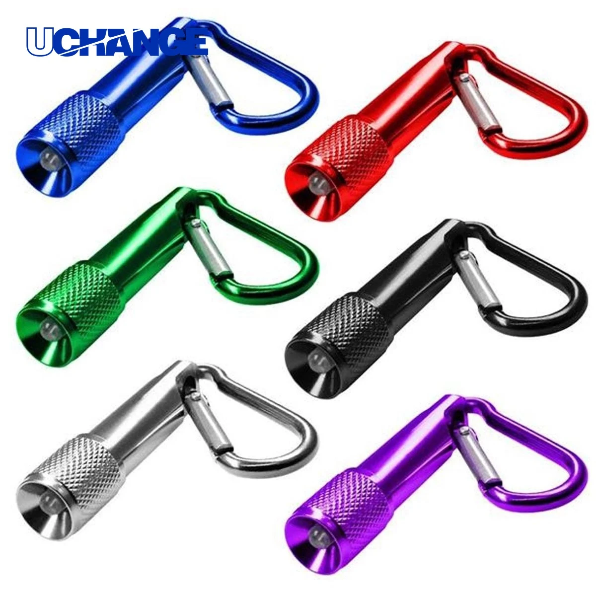 Mini Flashlight with Carabiner Clip 1
