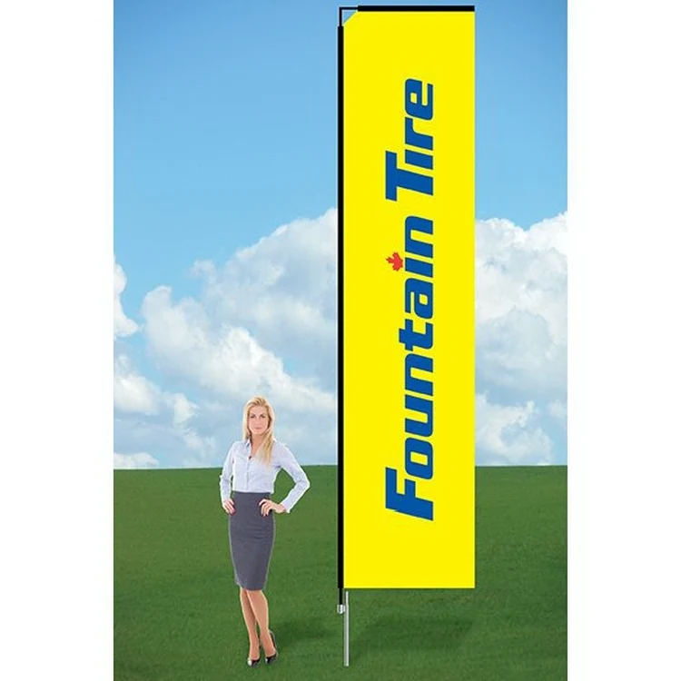 11ft Custom Flag with Ground Stake-Double 1