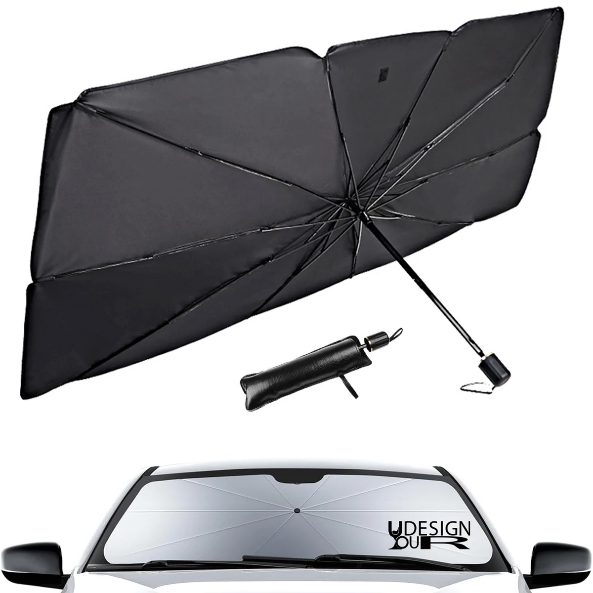 Foldable Windshield Sun Shade Umbrella 1