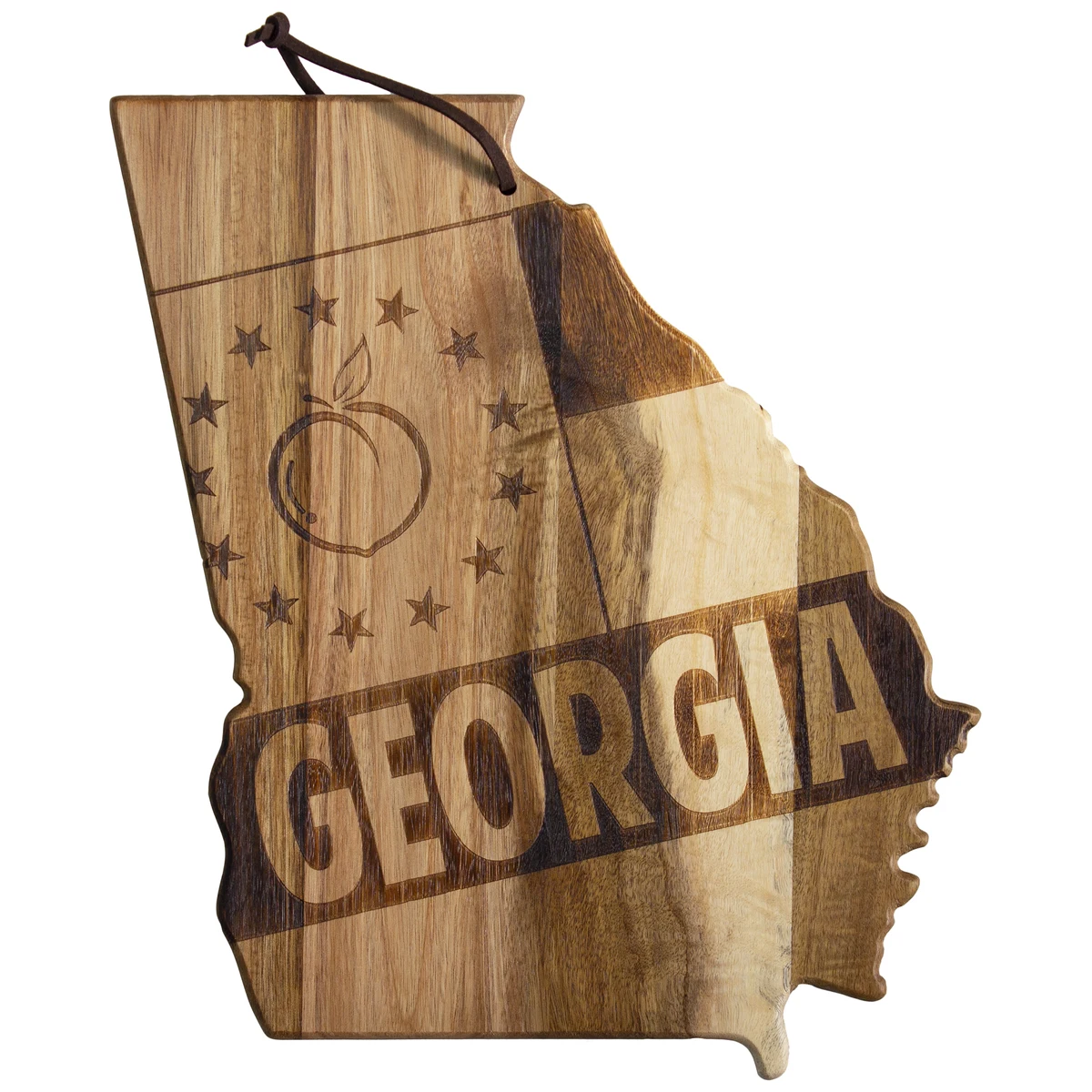 Rock & Branch® Origins Series Georgia State Shaped Wood Serving and Cutting Board 1