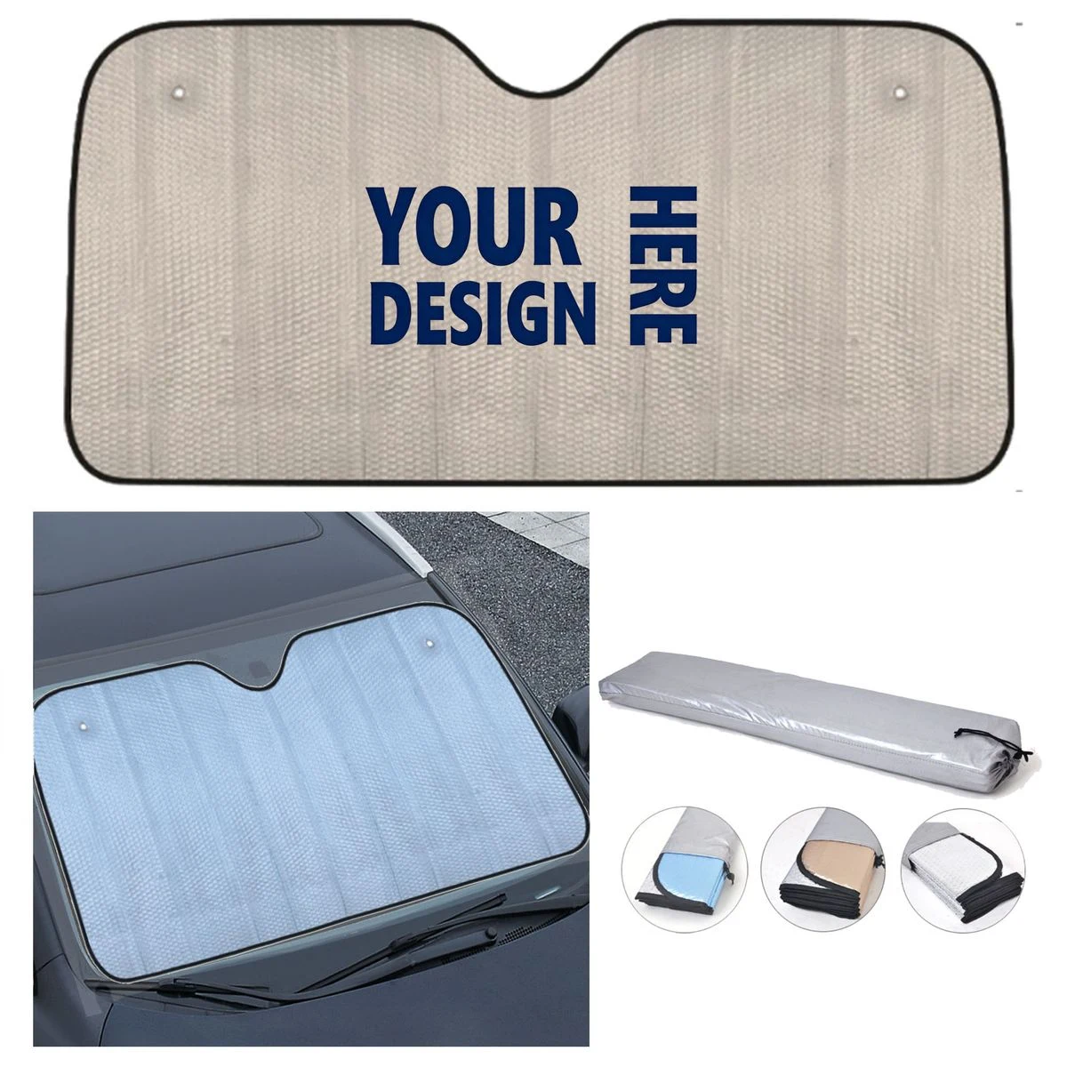Thickened Aluminum Foil Car Sun Visor 1