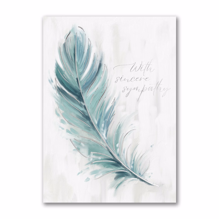 Sympathy Feather Card
