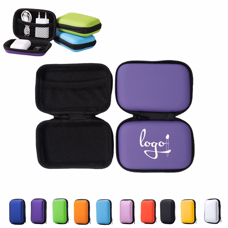 EVA Zipper Portable Earphone Case