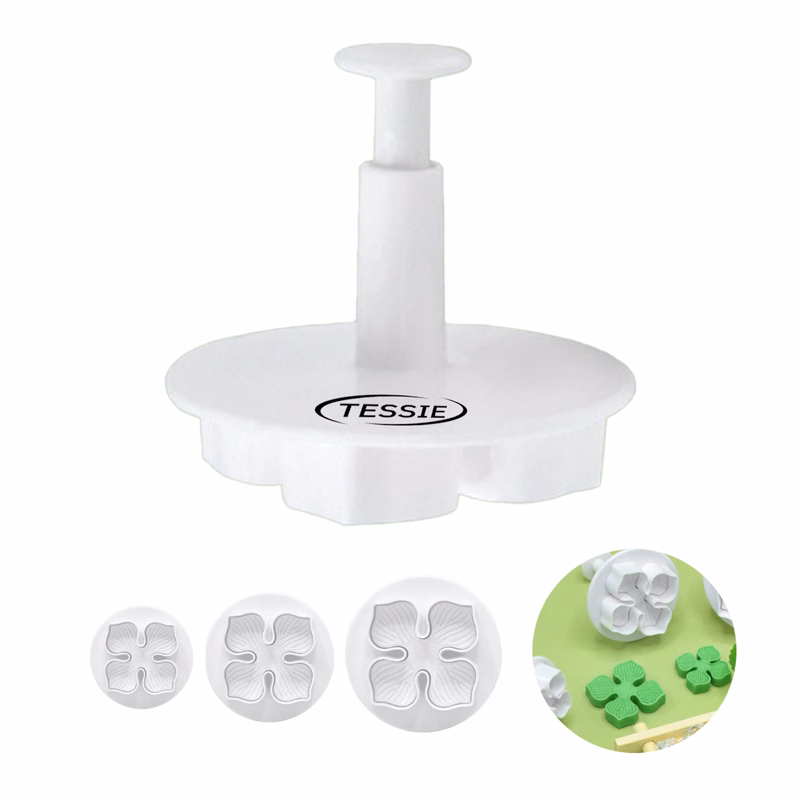 Four-Leaf Clover Plunger Cookie Cutters Set