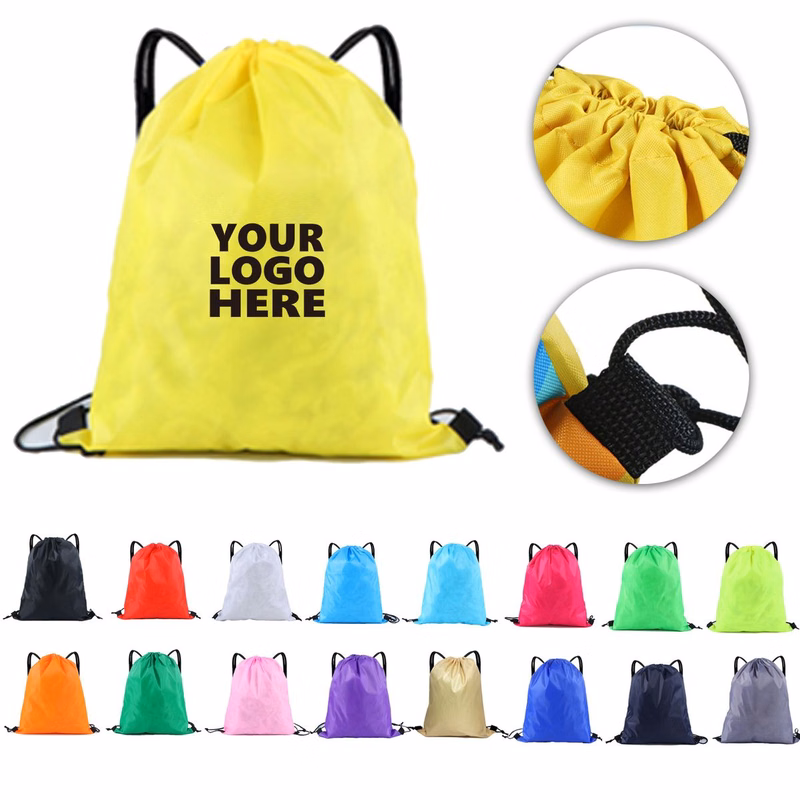 MOQ50 210D Polyester Drawstring Bag
